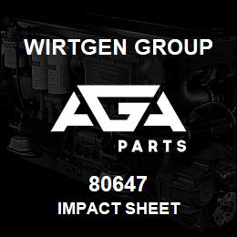 80647 Wirtgen Group IMPACT SHEET | AGA Parts