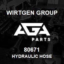 80671 Wirtgen Group HYDRAULIC HOSE | AGA Parts