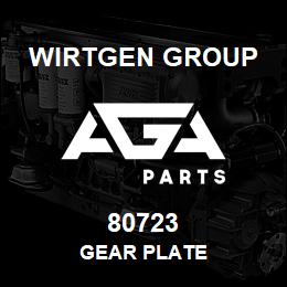 80723 Wirtgen Group GEAR PLATE | AGA Parts