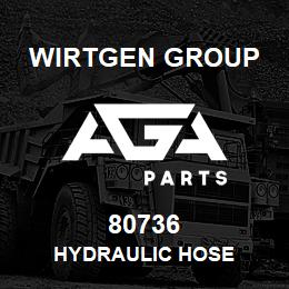 80736 Wirtgen Group HYDRAULIC HOSE | AGA Parts