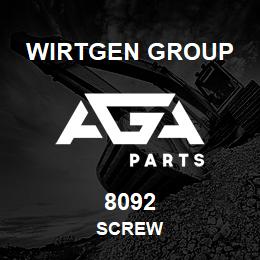 8092 Wirtgen Group SCREW | AGA Parts