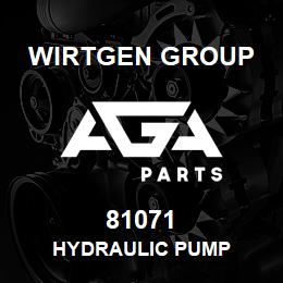 81071 Wirtgen Group HYDRAULIC PUMP | AGA Parts