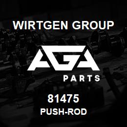 81475 Wirtgen Group PUSH-ROD | AGA Parts