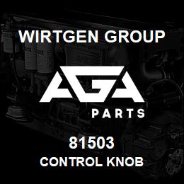 81503 Wirtgen Group CONTROL KNOB | AGA Parts