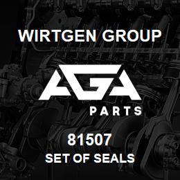 81507 Wirtgen Group SET OF SEALS | AGA Parts