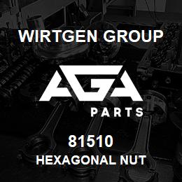 81510 Wirtgen Group HEXAGONAL NUT | AGA Parts