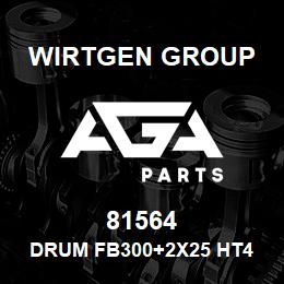 81564 Wirtgen Group DRUM FB300+2X25 HT4 LA6X2 | AGA Parts