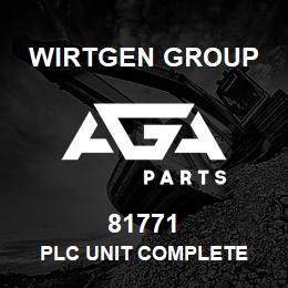 81771 Wirtgen Group PLC UNIT COMPLETE | AGA Parts