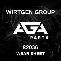 82036 Wirtgen Group WEAR SHEET | AGA Parts