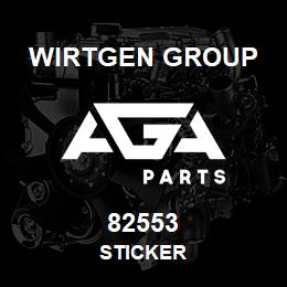 82553 Wirtgen Group STICKER | AGA Parts