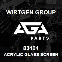 83404 Wirtgen Group ACRYLIC GLASS SCREEN | AGA Parts