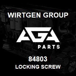 84803 Wirtgen Group LOCKING SCREW | AGA Parts