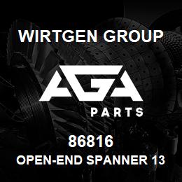 86816 Wirtgen Group OPEN-END SPANNER 13 | AGA Parts