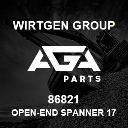 86821 Wirtgen Group OPEN-END SPANNER 17 | AGA Parts