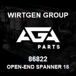 86822 Wirtgen Group OPEN-END SPANNER 18 | AGA Parts