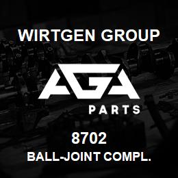 8702 Wirtgen Group BALL-JOINT COMPL. | AGA Parts