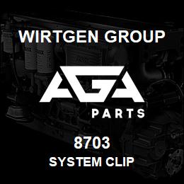 8703 Wirtgen Group SYSTEM CLIP | AGA Parts