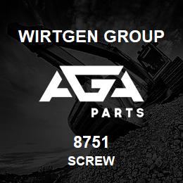 8751 Wirtgen Group SCREW | AGA Parts