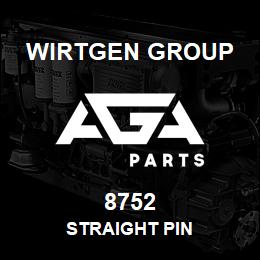 8752 Wirtgen Group STRAIGHT PIN | AGA Parts