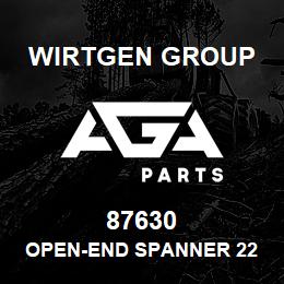 87630 Wirtgen Group OPEN-END SPANNER 22 | AGA Parts