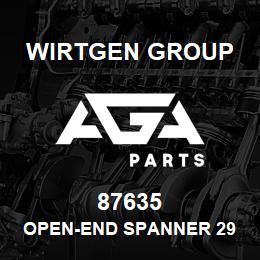 87635 Wirtgen Group OPEN-END SPANNER 29 | AGA Parts