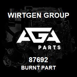 87692 Wirtgen Group BURNT PART | AGA Parts