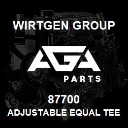 87700 Wirtgen Group ADJUSTABLE EQUAL TEE | AGA Parts