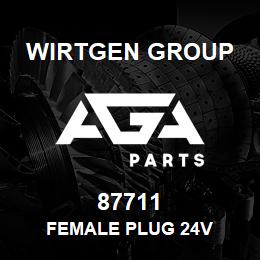 87711 Wirtgen Group FEMALE PLUG 24V | AGA Parts