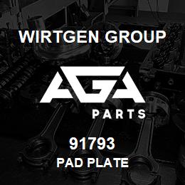 91793 Wirtgen Group PAD PLATE | AGA Parts