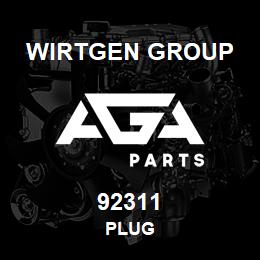 92311 Wirtgen Group PLUG | AGA Parts