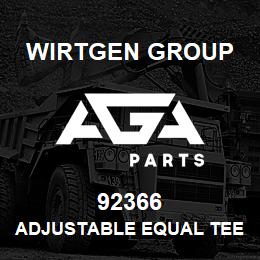 92366 Wirtgen Group ADJUSTABLE EQUAL TEE | AGA Parts