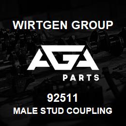 92511 Wirtgen Group MALE STUD COUPLING | AGA Parts