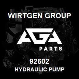 92602 Wirtgen Group HYDRAULIC PUMP | AGA Parts