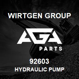 92603 Wirtgen Group HYDRAULIC PUMP | AGA Parts