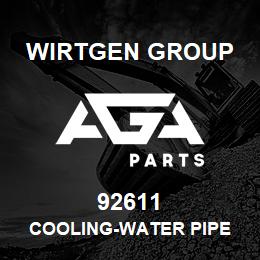 92611 Wirtgen Group COOLING-WATER PIPE | AGA Parts