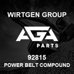 92815 Wirtgen Group POWER BELT COMPOUND UNIT | AGA Parts