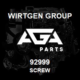 92999 Wirtgen Group SCREW | AGA Parts