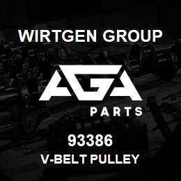 93386 Wirtgen Group V-BELT PULLEY | AGA Parts