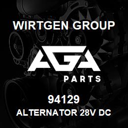 94129 Wirtgen Group ALTERNATOR 28V DC | AGA Parts