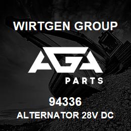 94336 Wirtgen Group ALTERNATOR 28V DC | AGA Parts