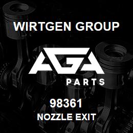 98361 Wirtgen Group NOZZLE EXIT | AGA Parts
