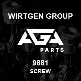 9881 Wirtgen Group SCREW | AGA Parts