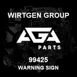 99425 Wirtgen Group WARNING SIGN | AGA Parts