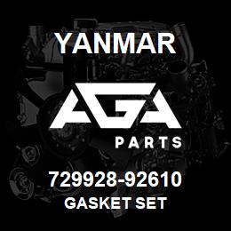 729928-92610 Yanmar GASKET SET | AGA Parts