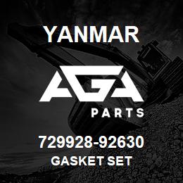 729928-92630 Yanmar GASKET SET | AGA Parts