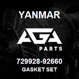 729928-92660 Yanmar GASKET SET | AGA Parts