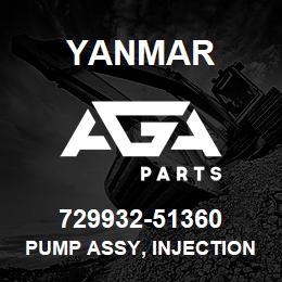 729932-51360 Yanmar PUMP ASSY, INJECTION | AGA Parts