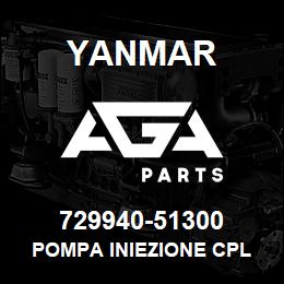 729940-51300 Yanmar POMPA INIEZIONE CPL | AGA Parts