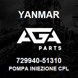 729940-51310 Yanmar POMPA INIEZIONE CPL | AGA Parts