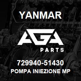 729940-51430 Yanmar POMPA INIEZIONE MP | AGA Parts